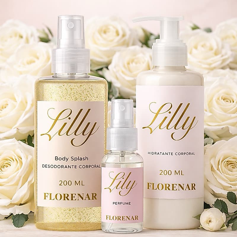Presente Lily – Perfume + Hidratante + Body Splash | Toque Fino e Feminino
