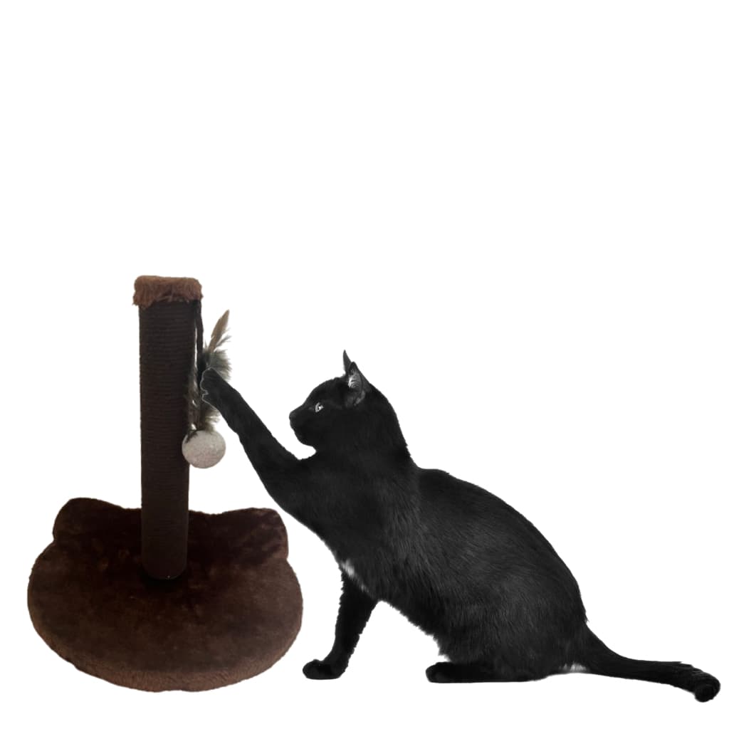 Brinquedo Arranhador Cara de Gato Marrom