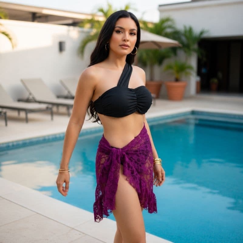 Mini Saia Pareô Summer em Renda com Babados - A Peça Essencial para o Seu Verão