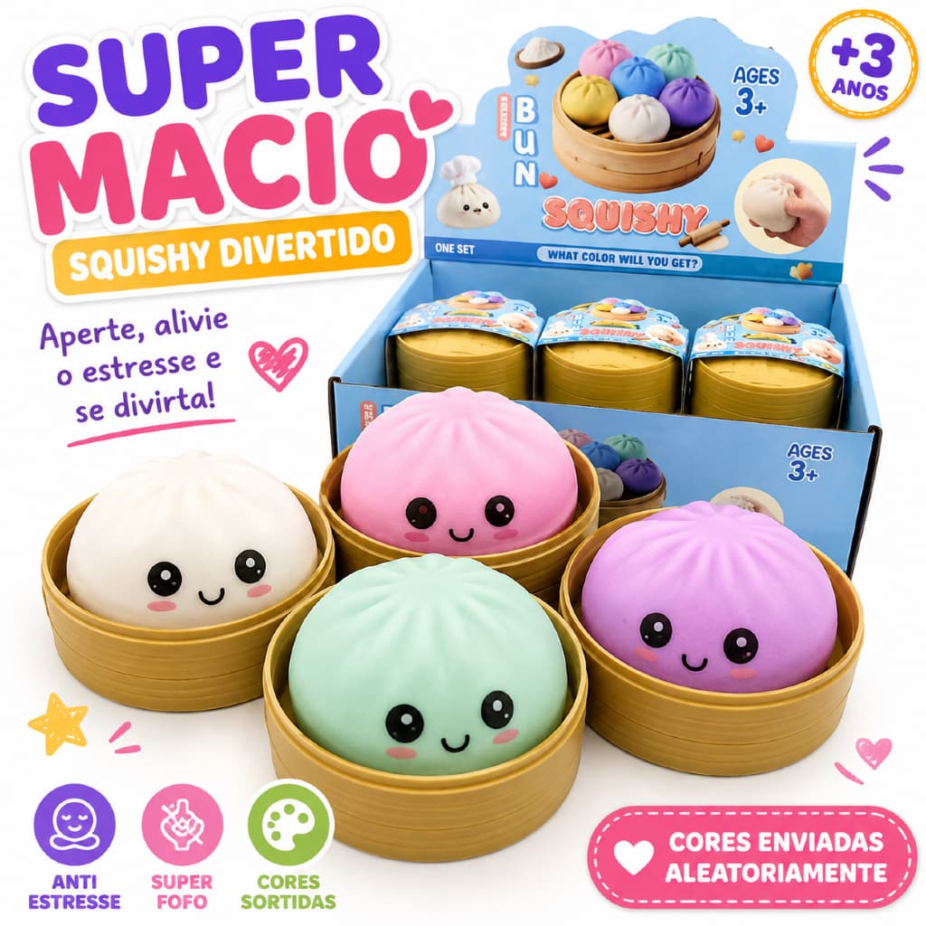 Squishy brinquedo infantil anti estresse kawaii brinquedo macio apertar fidget toy relaxante brinquedo fofo presente