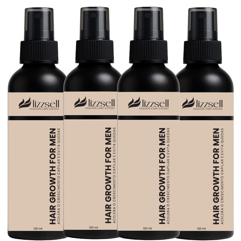4 Hair Growth 120ml Materia prima concentrada e importada Calvície / Cabelo / Barba