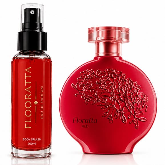 Body Splash Red Rose 200ml Fragrância Floral Sofisticada Feminina e de Fixação Prolongada