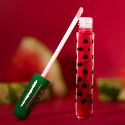 Brilho Labial Lip Oil Sweet Kiss Dalla Aroma Melancia e Manteiga de Karité Hidratante