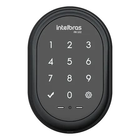 Fechadura Digital De Sobrepor Fr 102 Preto Intelbras