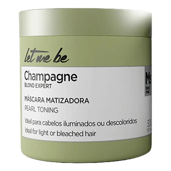 Máscara Matizadora Champagne Blond Expert Efeito Pérolado Let Me Be 500g