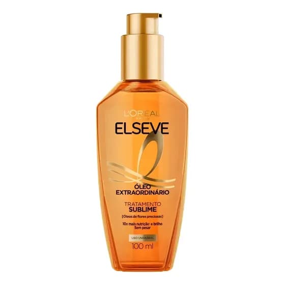 L'Oréal Paris Elseve Óleo Extraordinário 100ml - Leave In Anti Frizz Protetor Térmico Tratamento Reconstrutor Para Todos Os Tipos De Cabelo