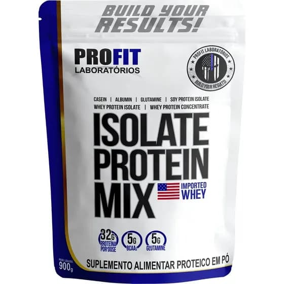 ProFit Laboratórios Isolate Protein Mix Refil 900g - Profit Sabor Chocolate