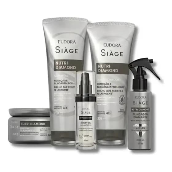 Eudora Siage Nutri Diamond Kit Completo (5 Itens) Original