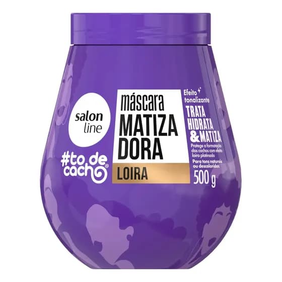 Máscara de Hidratação Matizadora #todecacho Loiros Salon Line 500g