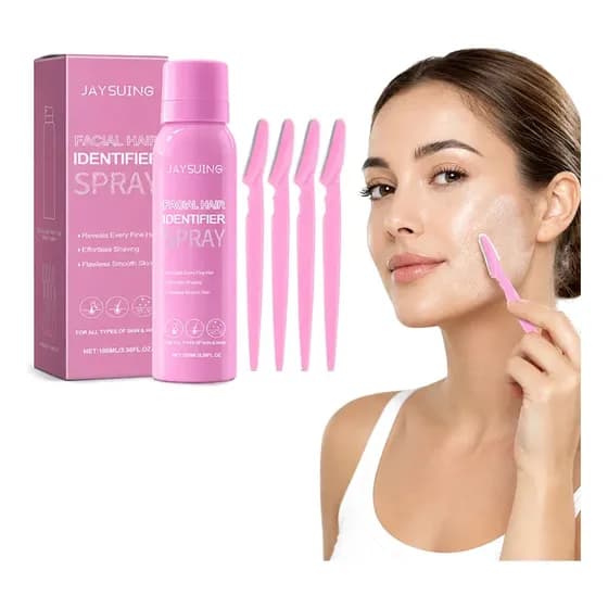 Facial Hair Spray 100ml + 4 Razors, Gentle Care Rosa