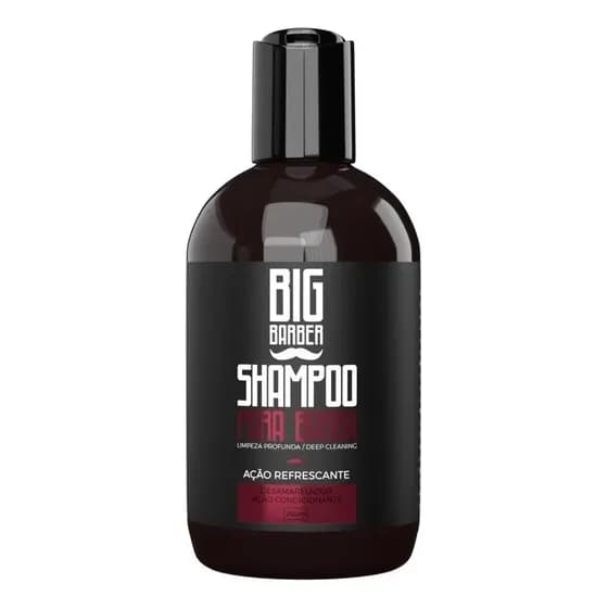 Shampoo Para Barba Big Barber 250ml Limpeza Ação Refrescante