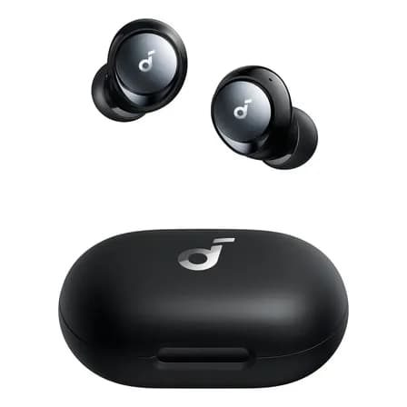 Fone de Ouvido Bluetooth Sem Fio soundcore Space A40 da Anker, ANC Adaptativo Reduz 98% do Ruído, 50H de Reprodução, Hi-Res, Ajuste Confortável Personalização via App e Carregamento Sem Fio, Preto