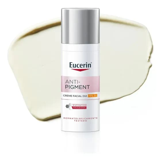 EUCERIN Creme Facial Antimanchas Dia FPS 30 50ml, Anti-Pigment, Clareador, Thiamidol, Diurno