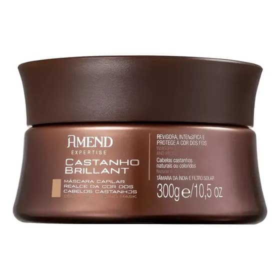 Máscara Amend Castanho Brilliant Realce Da Cor - 300g