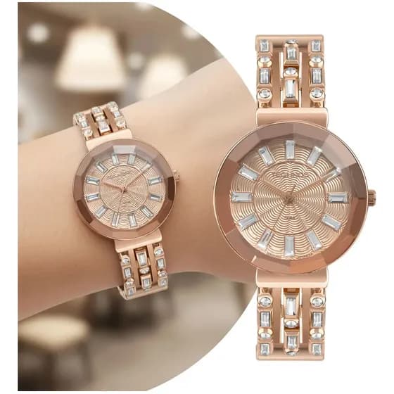 Relógio Technos Feminino Crystal Rosé - 2033cy/1j