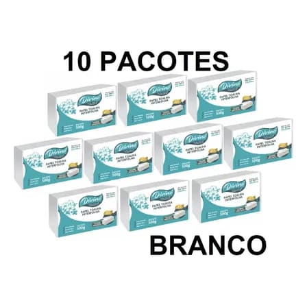 Divino Papel toalha interfolha Divino Papel Toalha Branco Interfolha Para Secar As Mãos Banheiro 10 Pacotes Folhas Interfolhado Dobras