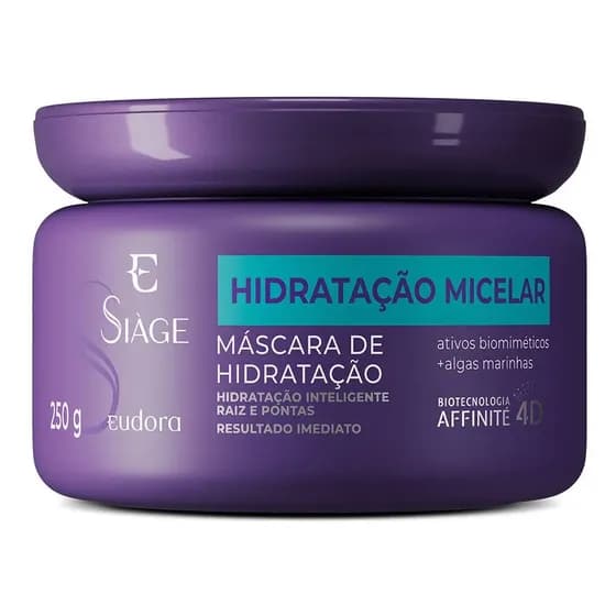 Máscara Eudora Capilar Siàge Hidratação Micelar 250g