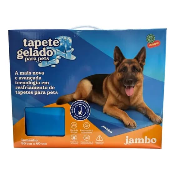 Tapete Gelado Wave Grande 90x60cm Para Cachorros E Gatos Jambo Pet