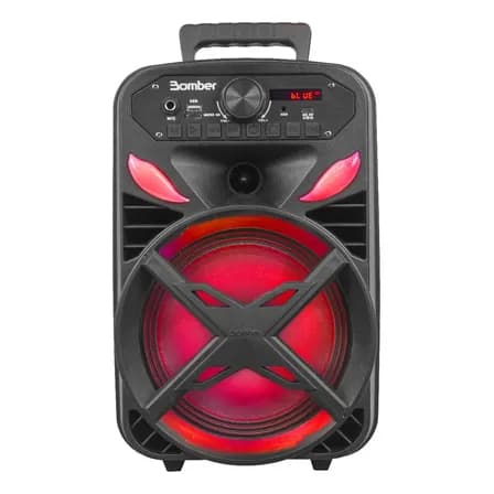 Caixa De Som Amplificada Bluetooth 300w Papão 300 Bomber Led Tws Bateria