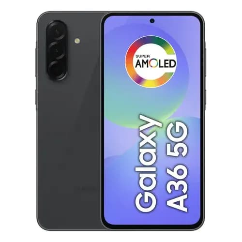 Smartphone Samsung Galaxy A36 5G 128GB 6GB RAMCâmera Tripla Traseira de até 50MP Selfie 12MP Tela 6.7" - Preto