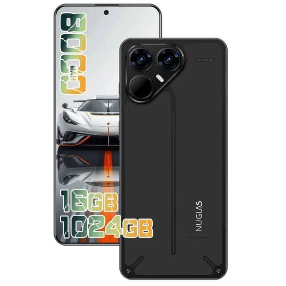 Telefone pava8 pro Android16 Celular, Recém-lançado em 2026, Memória 16GB + 1024GB, Bateria grande de 8000mAh, Tela 2K 6.82 FULL HD+