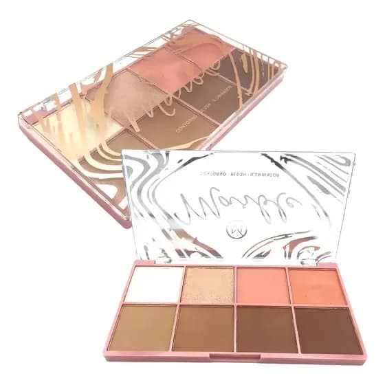 Paleta de Contorno Blush Iluminador Pó My Life My8313