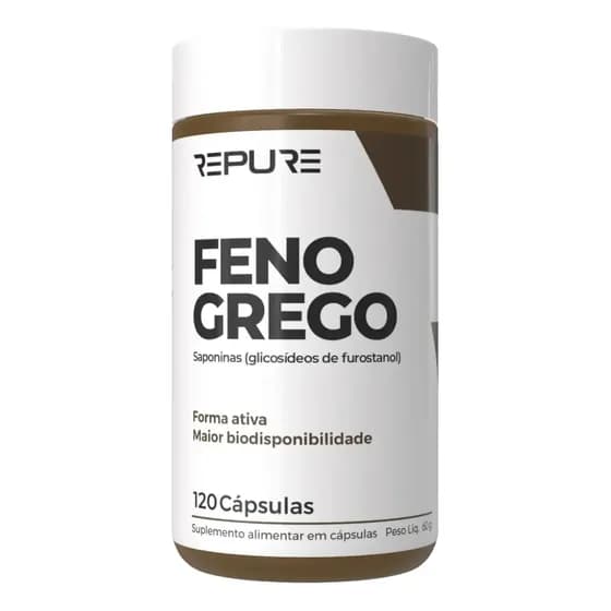 Feno Grego Puro 450mg - Maxima Concentracao Pureza - Repure 120 Capsulas