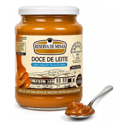 Doce De Leite Diet 630g - Zero Adicão De Açucar