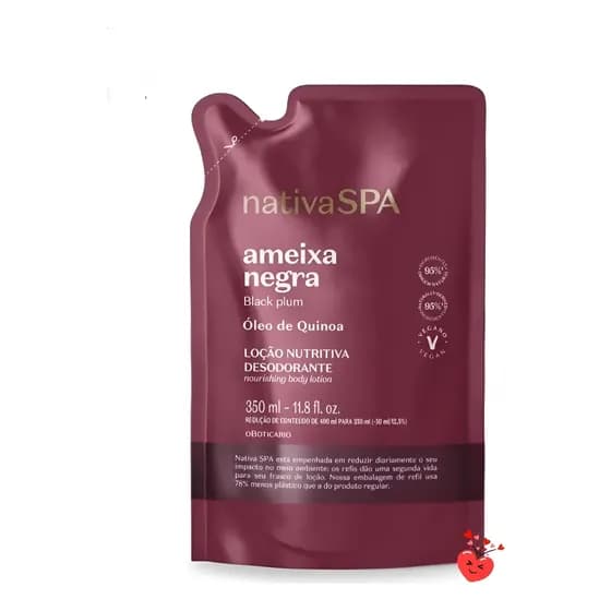 Refil Nativa Spa Ameixa Negra 350ml O Boticario Ameixa Negra