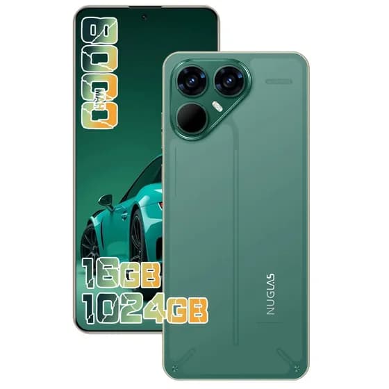 Telefone pava8 pro Android16 Celular, Recém-lançado em 2026, Memória 16GB + 1024GB, Bateria grande de 8000mAh, Tela 2K 6.82 FULL HD+