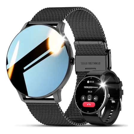 Smartwatch FOXBOX BW0223 Esportivo Com Chamadas Para Android e iOS, 2 Pulseiras e Monitor de Saúde
