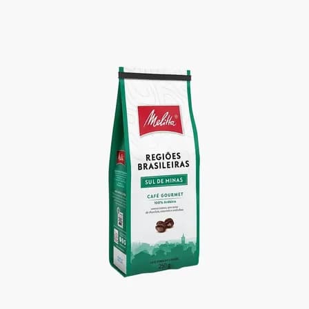 Café Torrado e Moído Sul de Minas Melitta Gourmet Regiões Brasileiras Pacote 250g
