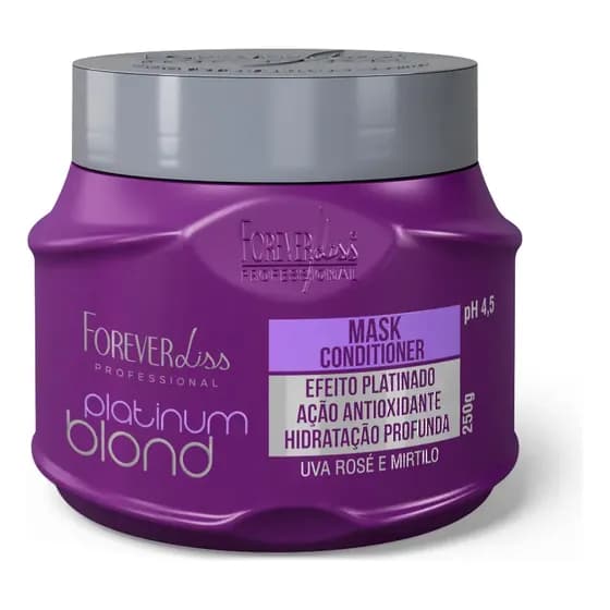 Máscara Matizadora Platinum Blond Forever Liss 250g