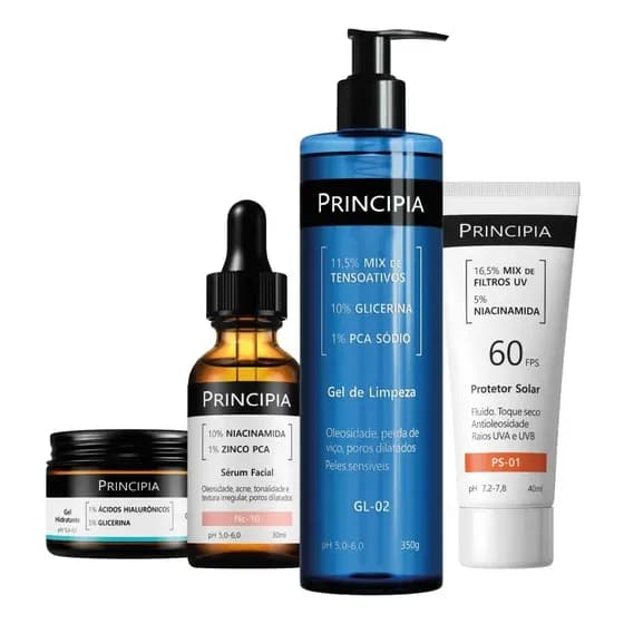 Principia Kit Essencial Niacinamida + Gl-02 + Gh-01 + Ps