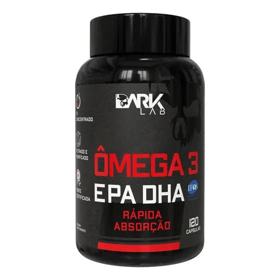 Ômega 3 EPA DHA Dark Lab em cápsula Sem sabor de 120 un