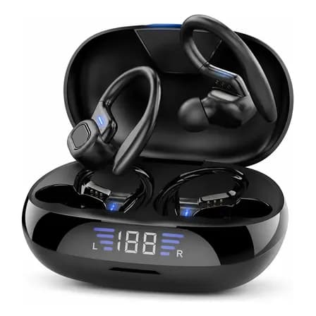 Fone De Ouvido Bluetooth Nilbas SP16 S-730 Original Esportivo Gancho Não Cai Compatível Iphone Samsung Xiaomi Anatel Ipx5 Red