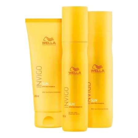 Kit Invigo Sun Shampoo, Condicionador E Leave-in - Wella