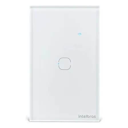 Interruptor Inteligente Touch WI-FI 1 Tecla Eiw 1001 Intelbras Branco