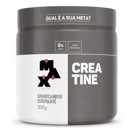 Creatina Max Titanium em pó Sem sabor x 300g