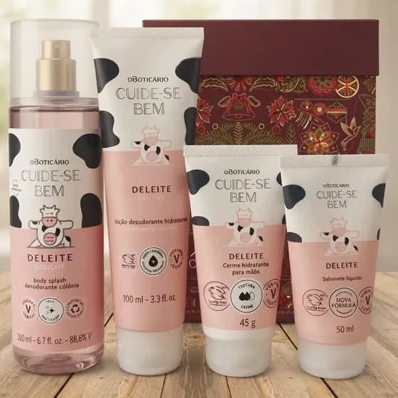 Cuide-se Bem Deleite Splash, Sab Líquido, Creme Mãos E Corpo