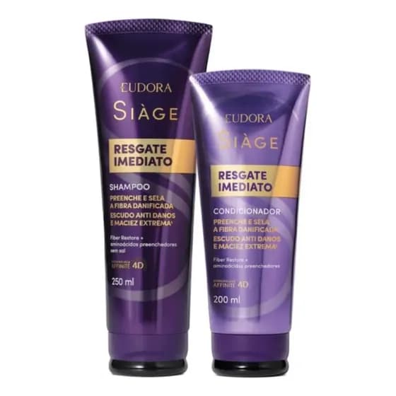 Kit Eudora Siàge Resgate Imediato: Shampoo + Condicionador