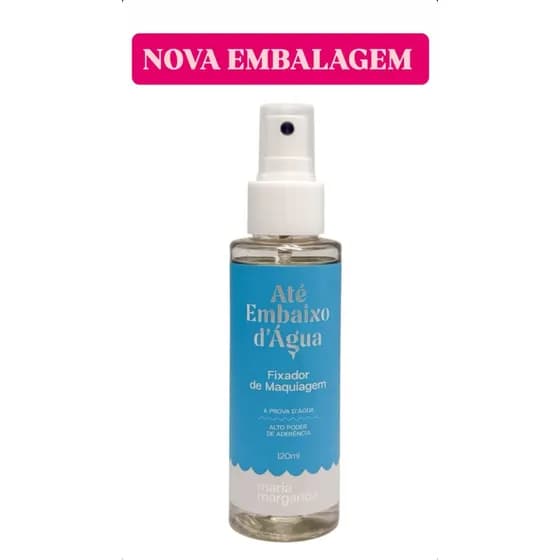 Fixador de Maquiagem Maria Margarida Até Embaixo D'água Spray 120ml A Prova D'Água Vegano