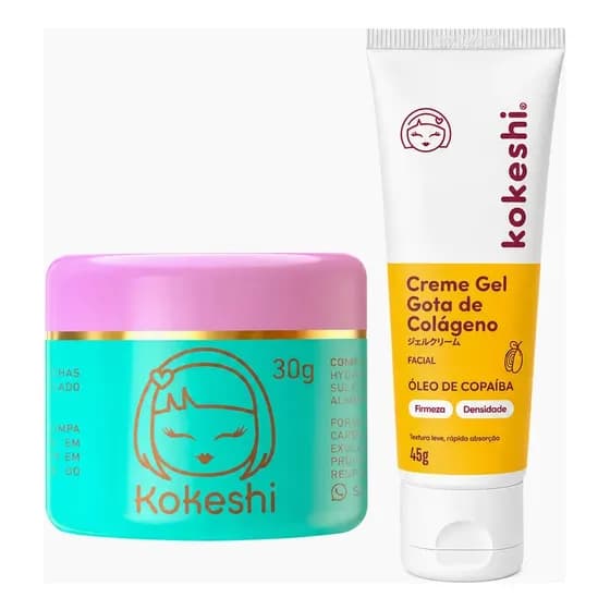 Kit Gota De Colágeno Pele De Porcelana Kokeshi Hidratação