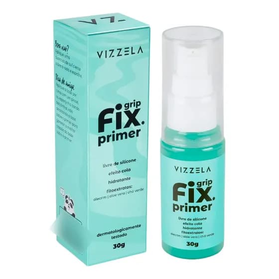 Vizzela Primer Grip Fix 30g - Livre De Silicone Fitoextratos Tom Do Primer Grip Fix Primer