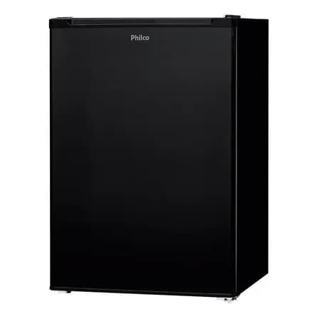 Frigobar Philco 68L Preto Compacto com Compressor 5 Níveis PFG85P