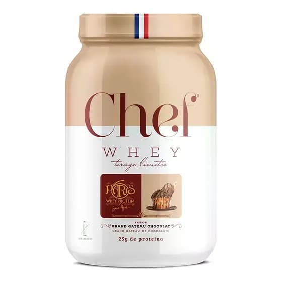 Suplemento Proteínas Chef Whey Grand Gateau Chocolate 800g