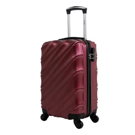 Mala de bordo 10kg ABS Rodas 360° Removíveis Havana Swiss Move Vinho
