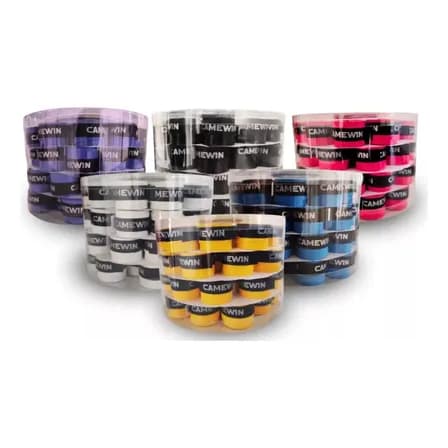 Kit 60 Overgrip Beach Tennis Padel Camewin Modelo Pegajoso | Mix Colorido