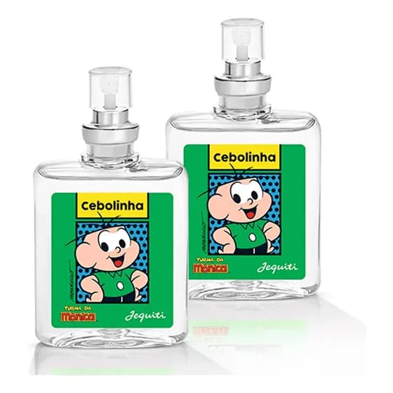 Kit 2x Perfumes Colônia Miniatura Cebolinha Turma Da Mônica Jequiti 25ml