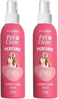 Banho a Seco para Cães e Gatos Kits Pet Clean Higiene 120ml - Perfume Femea